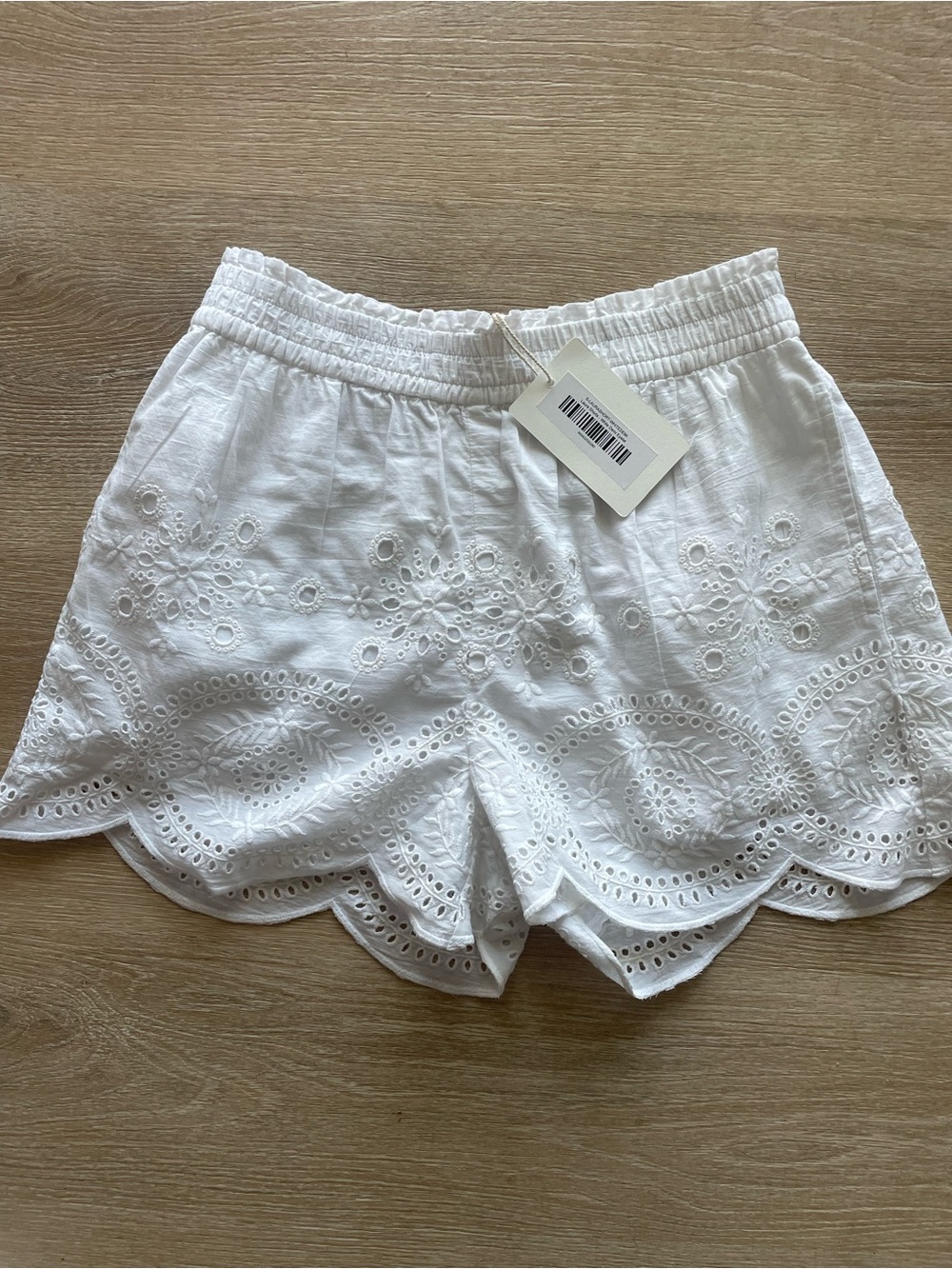 LAURA SHORTS - WHITE DEMI EYELET - Picture 5 of 7